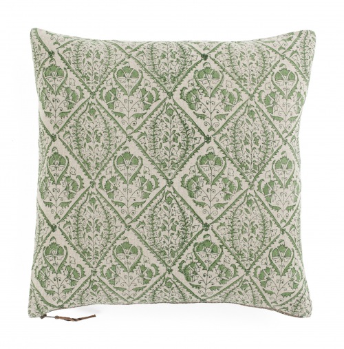  ENSEMBLE NO 1 Kissen Linen gruen 50 x 50 cm