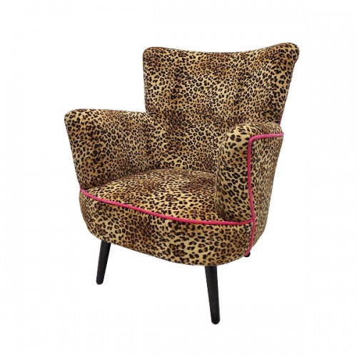  Sessel Leopard Pink Jungle