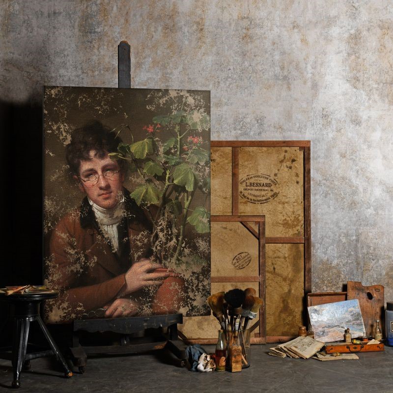  Rembrandt Peale - Rubens Peale with Geranium